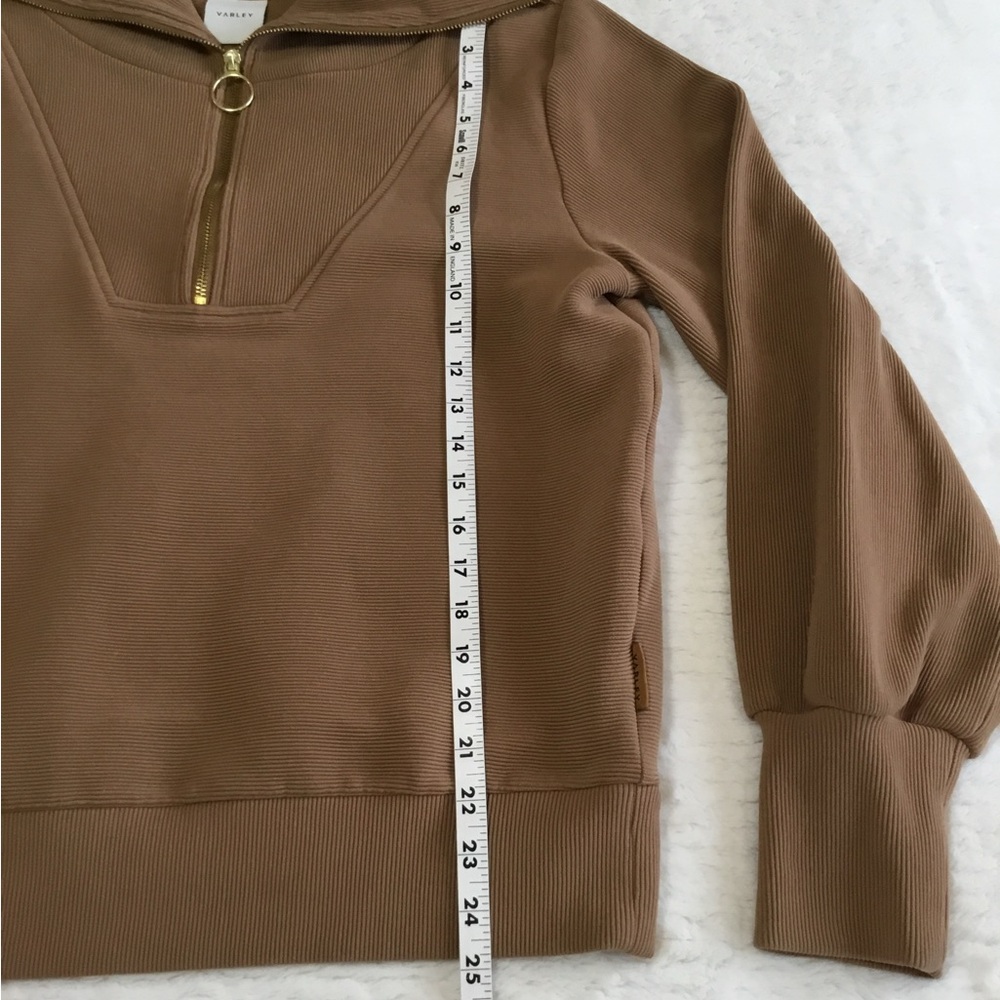 Varley Vine Pullover Sweatshirt Ribbed Ottoman in Rye size medium - Picture 4 of 10